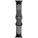 Dây đồng hồ thay thế bằng silicone lỏng hai tông màu khóa bướm, dành cho Apple Watch Series, 7 41mm / 6 & SE & 5 & 4 40mm / 3 & 2 & 1 38mm, 7 45mm / 6 & SE & 5 & 4 44mm / 3 & 2 & 1 42mm