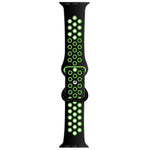 Dây đồng hồ thay thế bằng silicone lỏng hai tông màu khóa bướm, dành cho Apple Watch Series, 7 41mm / 6 & SE & 5 & 4 40mm / 3 & 2 & 1 38mm, 7 45mm / 6 & SE & 5 & 4 44mm / 3 & 2 & 1 42mm