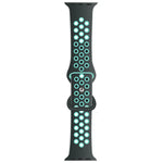 Dây đồng hồ thay thế bằng silicone lỏng hai tông màu khóa bướm, dành cho Apple Watch Series, 7 41mm / 6 & SE & 5 & 4 40mm / 3 & 2 & 1 38mm, 7 45mm / 6 & SE & 5 & 4 44mm / 3 & 2 & 1 42mm