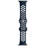 Dây đồng hồ thay thế bằng silicone lỏng hai tông màu khóa bướm, dành cho Apple Watch Series, 7 41mm / 6 & SE & 5 & 4 40mm / 3 & 2 & 1 38mm, 7 45mm / 6 & SE & 5 & 4 44mm / 3 & 2 & 1 42mm