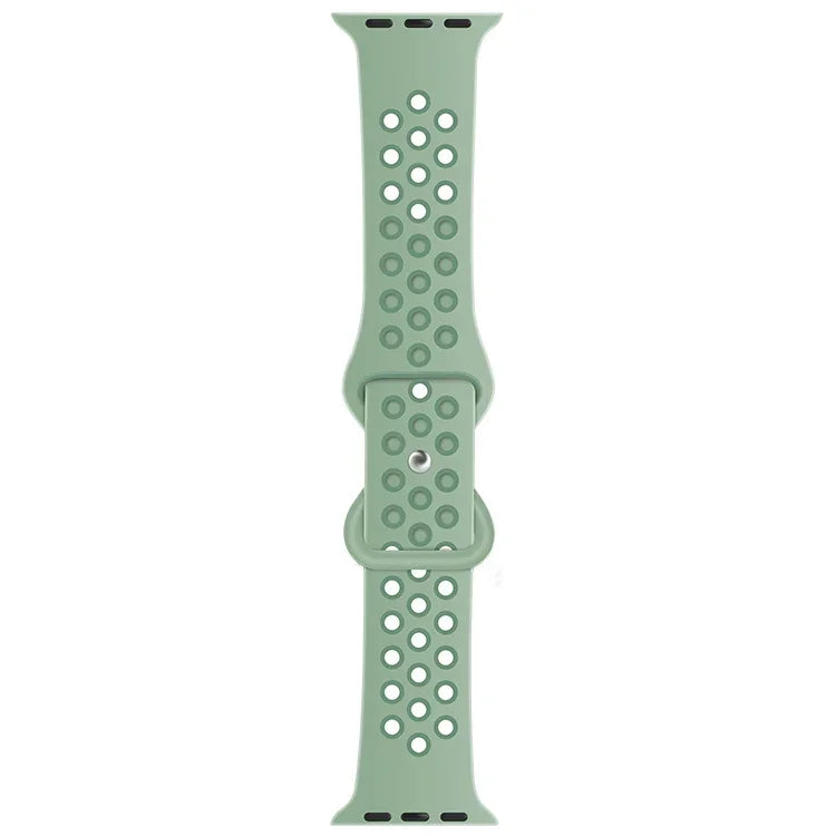 Dây đồng hồ thay thế bằng silicone lỏng hai tông màu khóa bướm, dành cho Apple Watch Series, 7 41mm / 6 & SE & 5 & 4 40mm / 3 & 2 & 1 38mm, 7 45mm / 6 & SE & 5 & 4 44mm / 3 & 2 & 1 42mm