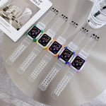 Dây đồng hồ thay thế tương phản màu tích hợp, dành cho Apple Watch Series, 7 41mm / 6 & SE & 5 & 4 40mm / 3 & 2 & 1 38mm, 7 45mm / 6 & SE & 5 & 4 44mm / 3 & 2 & 1 42mm