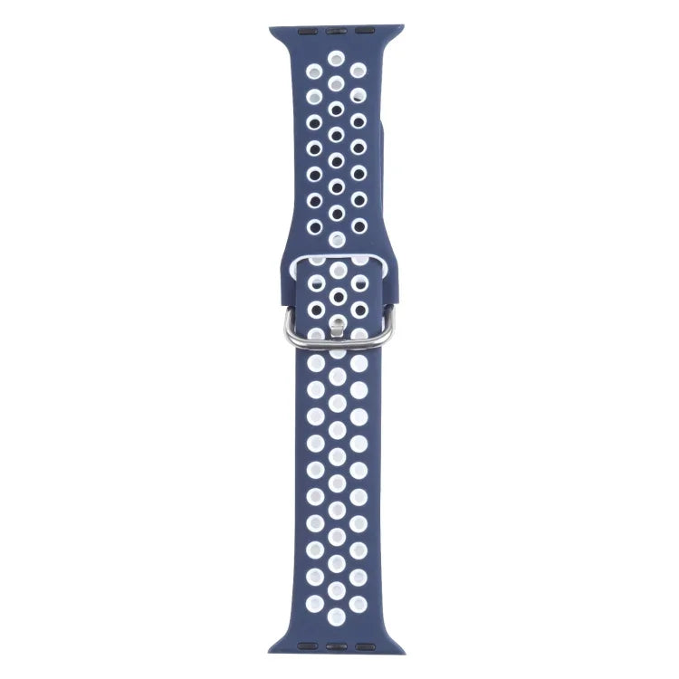 Dây đồng hồ thay thế bằng silicone khóa kim loại, dành cho Apple Watch Series, 7 41mm / 6 & SE & 5 & 4 40mm / 3 & 2 & 1 38mm, 7 45mm / 6 & SE & 5 & 4 44mm / 3 & 2 & 1 42mm