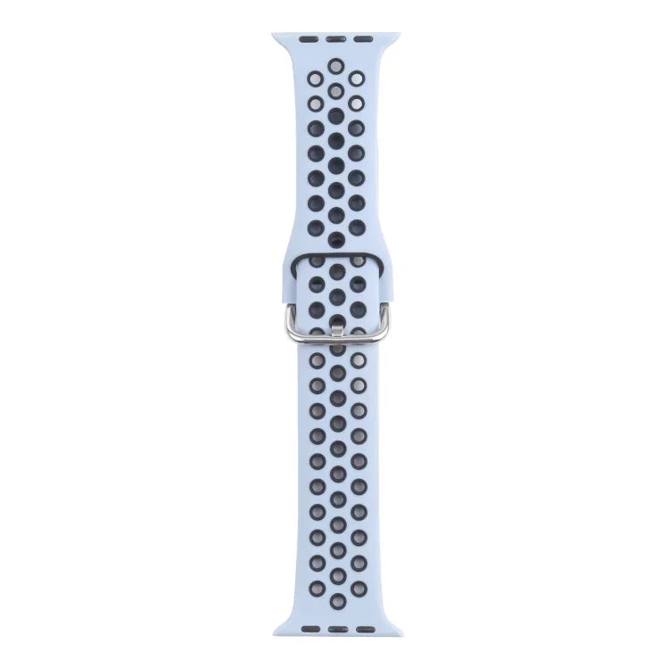 Dây đồng hồ thay thế bằng silicone khóa kim loại, dành cho Apple Watch Series, 7 41mm / 6 & SE & 5 & 4 40mm / 3 & 2 & 1 38mm, 7 45mm / 6 & SE & 5 & 4 44mm / 3 & 2 & 1 42mm
