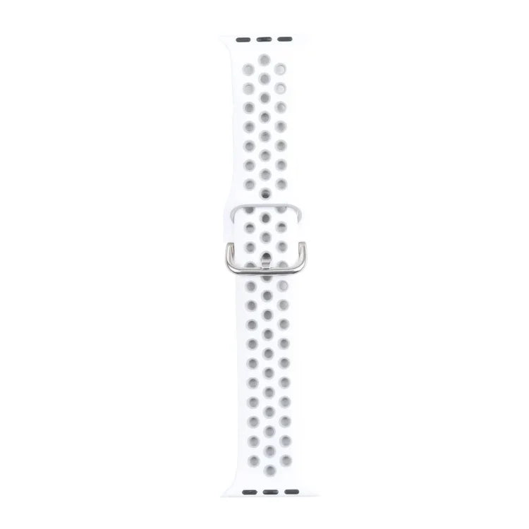 Dây đồng hồ thay thế bằng silicone khóa kim loại, dành cho Apple Watch Series, 7 41mm / 6 & SE & 5 & 4 40mm / 3 & 2 & 1 38mm, 7 45mm / 6 & SE & 5 & 4 44mm / 3 & 2 & 1 42mm