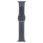 Dây đồng hồ thay thế bằng silicone khóa kim loại, dành cho Apple Watch Series, 7 41mm / 6 & SE & 5 & 4 40mm / 3 & 2 & 1 38mm, 7 45mm / 6 & SE & 5 & 4 44mm / 3 & 2 & 1 42mm