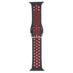 Dây đồng hồ thay thế bằng silicone khóa kim loại, dành cho Apple Watch Series, 7 41mm / 6 & SE & 5 & 4 40mm / 3 & 2 & 1 38mm, 7 45mm / 6 & SE & 5 & 4 44mm / 3 & 2 & 1 42mm