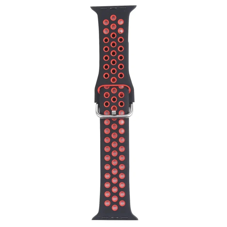 Dây đồng hồ thay thế bằng silicone khóa kim loại, dành cho Apple Watch Series, 7 41mm / 6 & SE & 5 & 4 40mm / 3 & 2 & 1 38mm, 7 45mm / 6 & SE & 5 & 4 44mm / 3 & 2 & 1 42mm