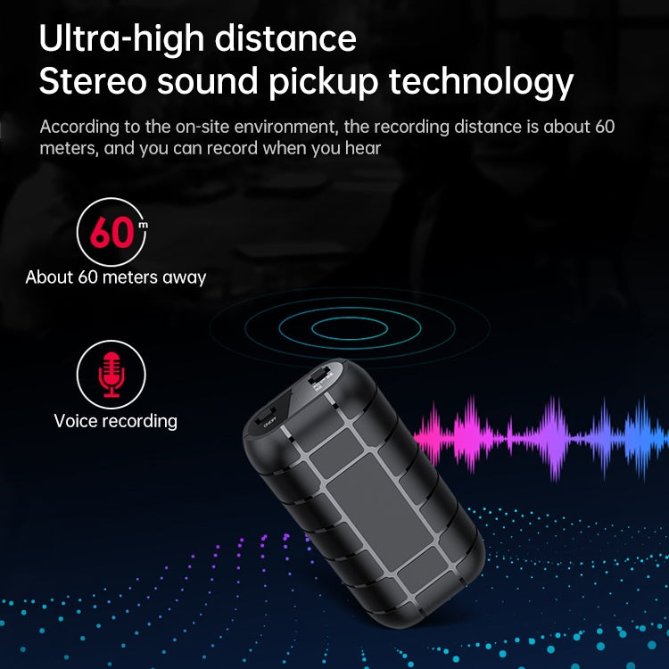 Bút ghi âm giảm tiếng ồn HD kẹp sau B800LI, hỗ trợ thẻ TF & ghi âm một phím & OTG, 8GB, 16GB, 32GB, 128GB