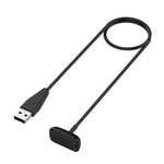 For Fitbit Luxe Smart Watch Magnetic Charger USB Charging Cable with Reset Button, 1m with Reset Button, 50cm with Reset Button
