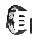 For Huawei Band 6 / Honor Band 6 Universal Two-color Breathable Silicone Replacement Strap Watchband