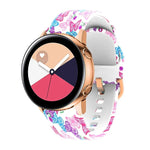 Dây đồng hồ thay thế in silicone, cho Samsung Galaxy Watch 42mm