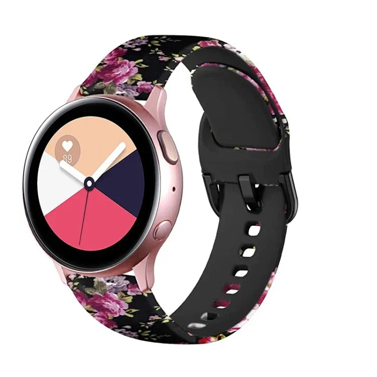 Dây đồng hồ thay thế in silicone, cho Samsung Galaxy Watch 42mm