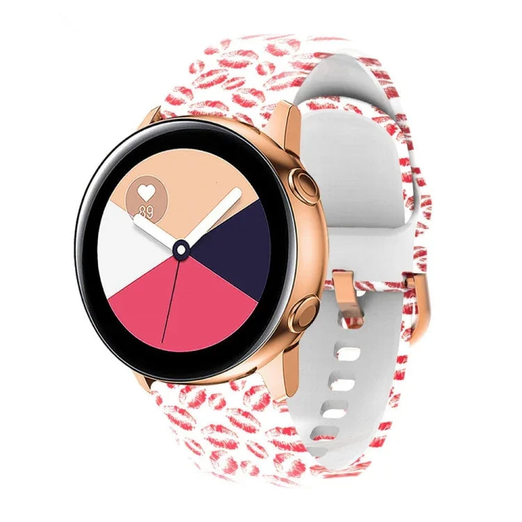 Dây đồng hồ thay thế in silicone, cho Samsung Galaxy Watch 42mm
