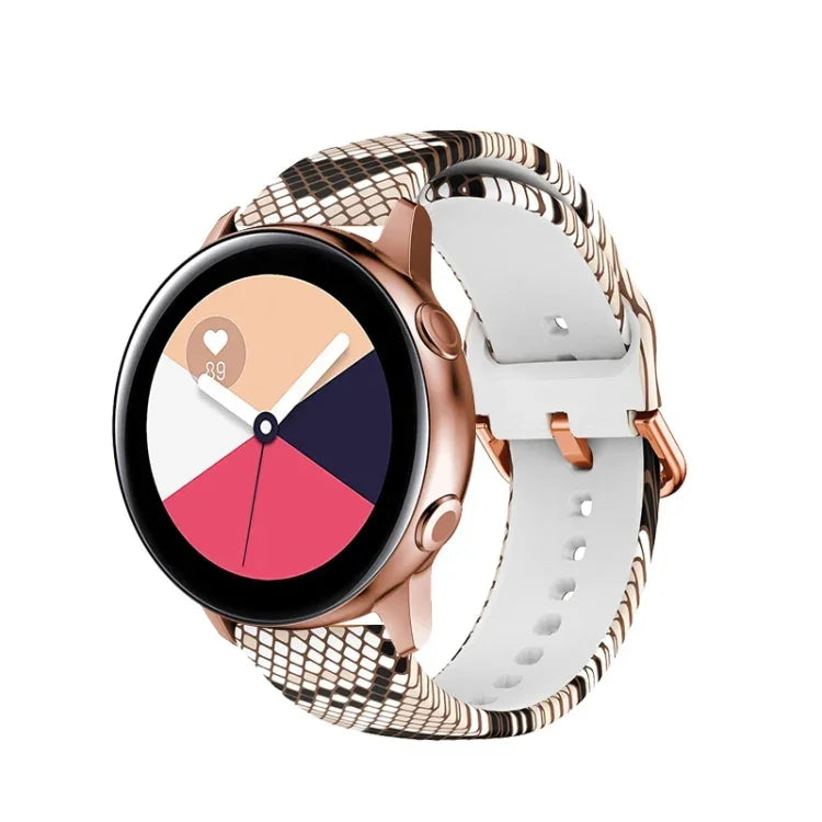 Dây đồng hồ thay thế in silicone, cho Samsung Galaxy Watch 42mm