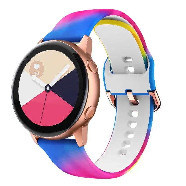Dây đồng hồ thay thế in silicone, cho Samsung Galaxy Watch 46mm
