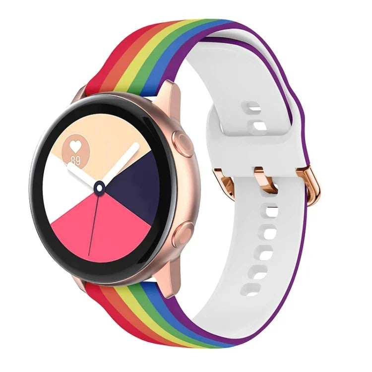 Dây đồng hồ thay thế in silicone, cho Samsung Galaxy Watch 46mm