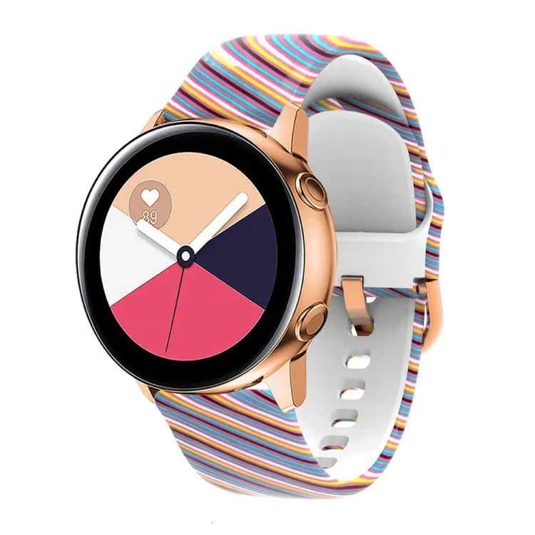 Dây đồng hồ thay thế in silicone, cho Samsung Galaxy Watch 46mm