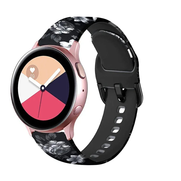 Dây đồng hồ thay thế in silicone, cho Samsung Galaxy Watch 46mm