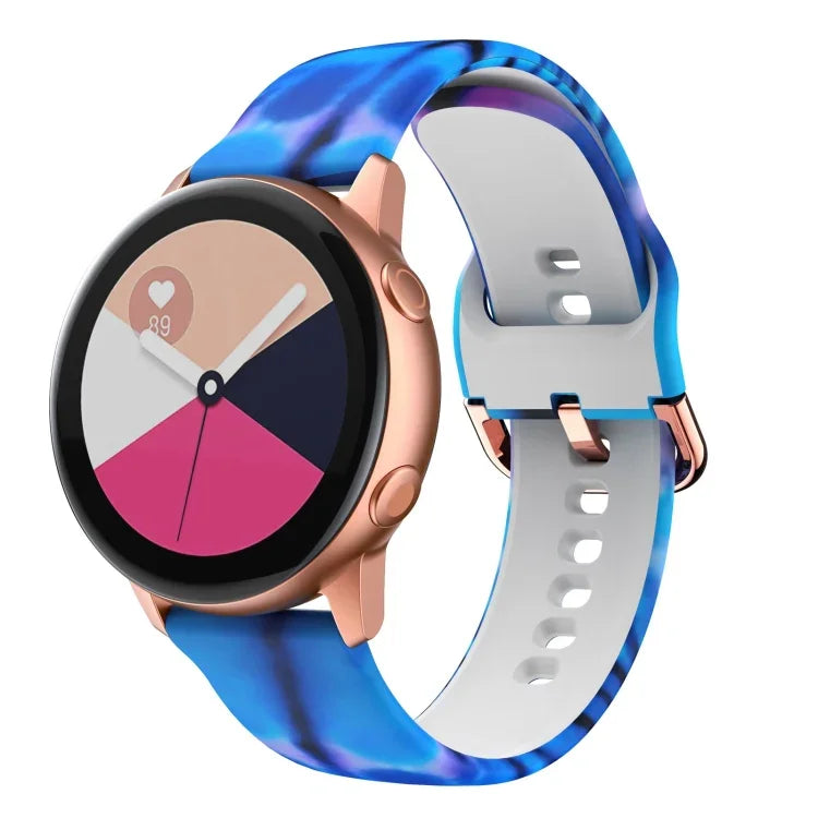Dây đồng hồ thay thế in silicone, cho Samsung Galaxy Watch 46mm