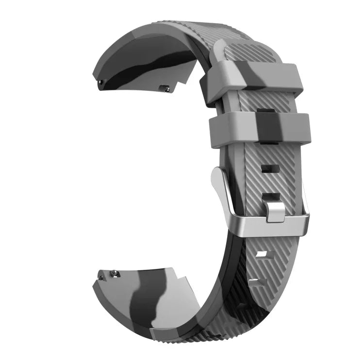 Dây đeo thay thế silicone họa tiết ngụy trang vải twill, dành cho Samsung Gear S3