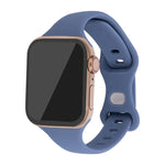Dây đồng hồ thay thế bằng silicone 8 khóa mảnh mai, dành cho Apple Watch Series 7 41mm / & 6 & SE & 5 & 4 40mm, dành cho Apple Watch Series 7 45mm / & 6 & SE & 5 & 4 44mm