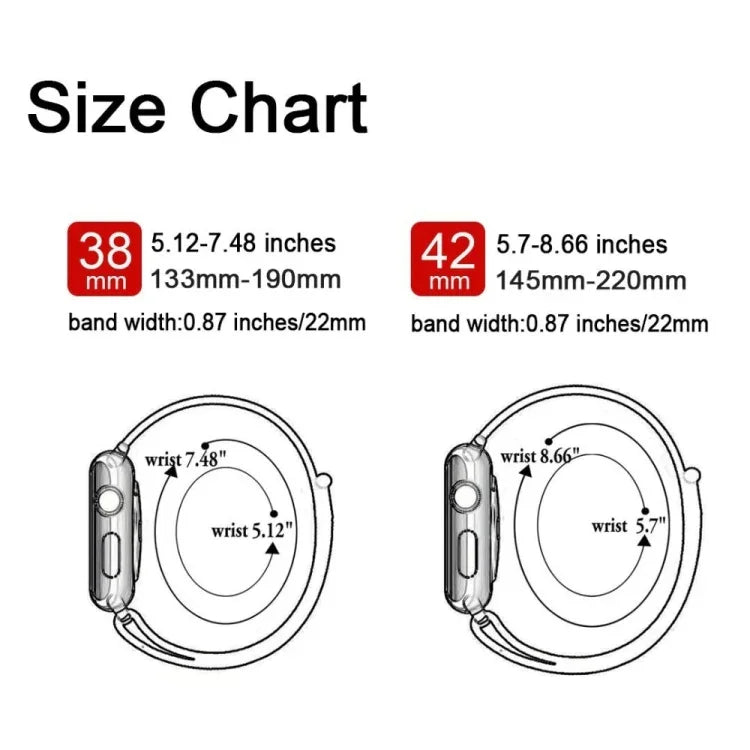 Dây Đeo Nylon Phối Màu, Cho Apple Watch Series 7 41mm / 6 & SE & 5 & 4 40mm / 3 & 2 & 1 38mm, Cho Apple Watch Series 8&7 41mm / SE 2&6&SE&5&4 40mm / 3&2&1 38mm, Cho Apple Watch Series 7 45mm / 6 & SE & 5 & 4 44mm / 3 & 2 & 1 42mm