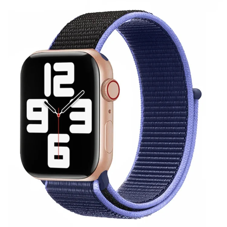 Dây Đeo Nylon Phối Màu, Cho Apple Watch Series 7 41mm / 6 & SE & 5 & 4 40mm / 3 & 2 & 1 38mm, Cho Apple Watch Series 8&7 41mm / SE 2&6&SE&5&4 40mm / 3&2&1 38mm, Cho Apple Watch Series 7 45mm / 6 & SE & 5 & 4 44mm / 3 & 2 & 1 42mm