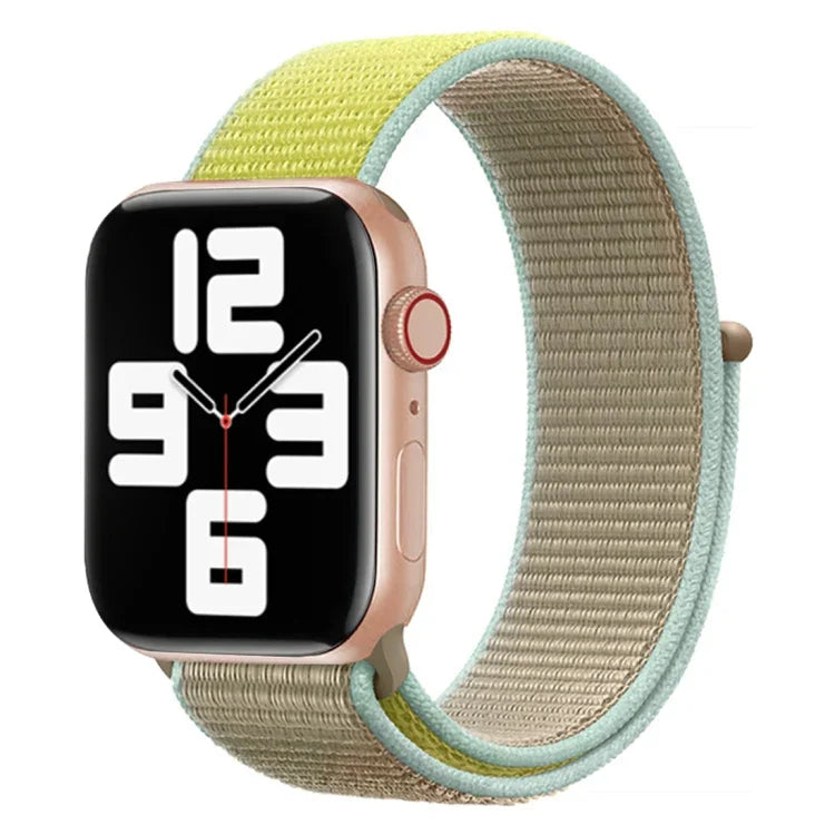 Dây Đeo Nylon Phối Màu, Cho Apple Watch Series 7 41mm / 6 & SE & 5 & 4 40mm / 3 & 2 & 1 38mm, Cho Apple Watch Series 8&7 41mm / SE 2&6&SE&5&4 40mm / 3&2&1 38mm, Cho Apple Watch Series 7 45mm / 6 & SE & 5 & 4 44mm / 3 & 2 & 1 42mm