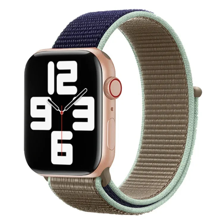 Dây Đeo Nylon Phối Màu, Cho Apple Watch Series 7 41mm / 6 & SE & 5 & 4 40mm / 3 & 2 & 1 38mm, Cho Apple Watch Series 8&7 41mm / SE 2&6&SE&5&4 40mm / 3&2&1 38mm, Cho Apple Watch Series 7 45mm / 6 & SE & 5 & 4 44mm / 3 & 2 & 1 42mm