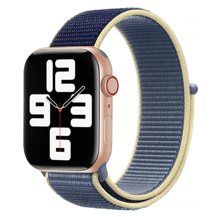 Color Matching Nylon Watchband, For Apple Watch Series 7 45mm / 6 & SE & 5 & 4 44mm / 3 & 2 & 1 42mm, For Apple Watch Ultra 49mm / Series 8&7 45mm / SE 2&6&SE&5&4 44mm / 3&2&1 42mm