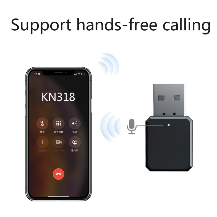 Bộ chuyển đổi USB Bluetooth 5.1 KN318, KN318