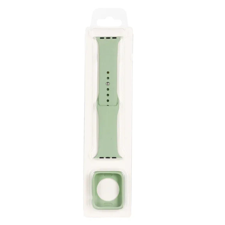 Bộ dây đồng hồ thay thế silicone + ốp bảo vệ đồng hồ, dành cho Apple Watch Series 3 & 2 & 1 38mm, Apple Watch Series 3 & 2 & 1 42mm