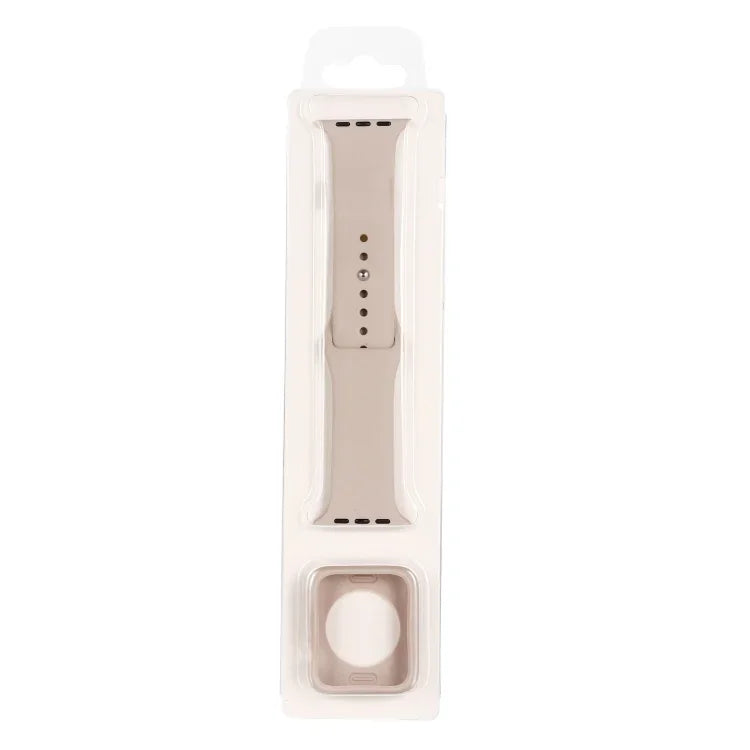 Bộ dây đồng hồ thay thế silicone + ốp bảo vệ đồng hồ, dành cho Apple Watch Series 3 & 2 & 1 38mm, Apple Watch Series 3 & 2 & 1 42mm