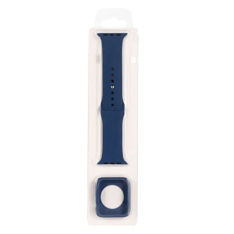 Bộ dây đồng hồ thay thế silicone + ốp bảo vệ đồng hồ, dành cho Apple Watch Series 3 & 2 & 1 38mm, Apple Watch Series 3 & 2 & 1 42mm