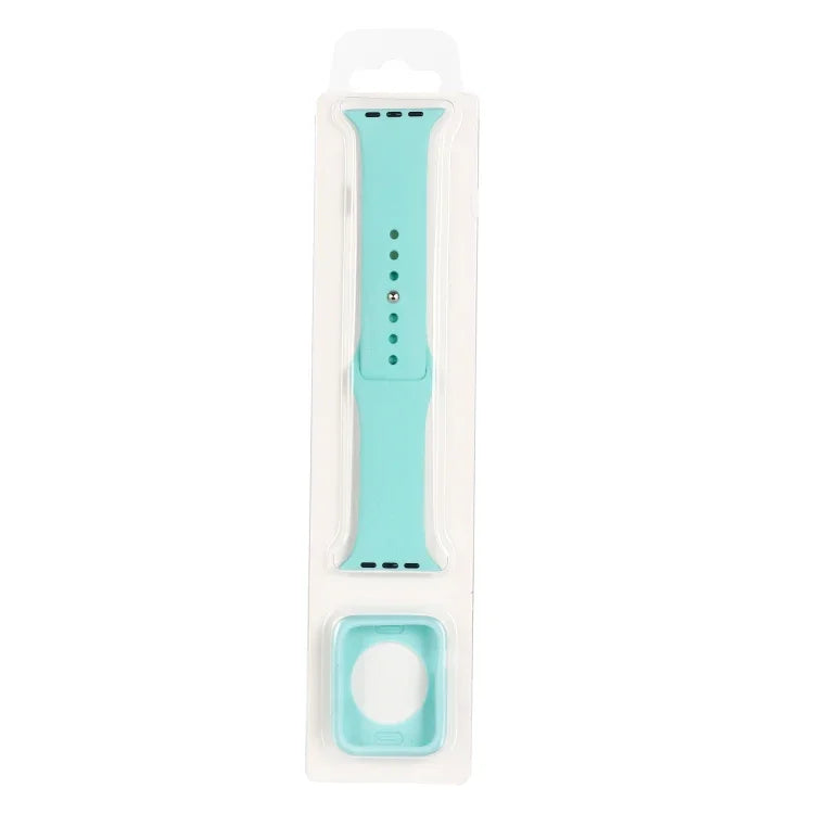 Bộ dây đồng hồ thay thế silicone + ốp bảo vệ đồng hồ, dành cho Apple Watch Series 3 & 2 & 1 38mm, Apple Watch Series 3 & 2 & 1 42mm