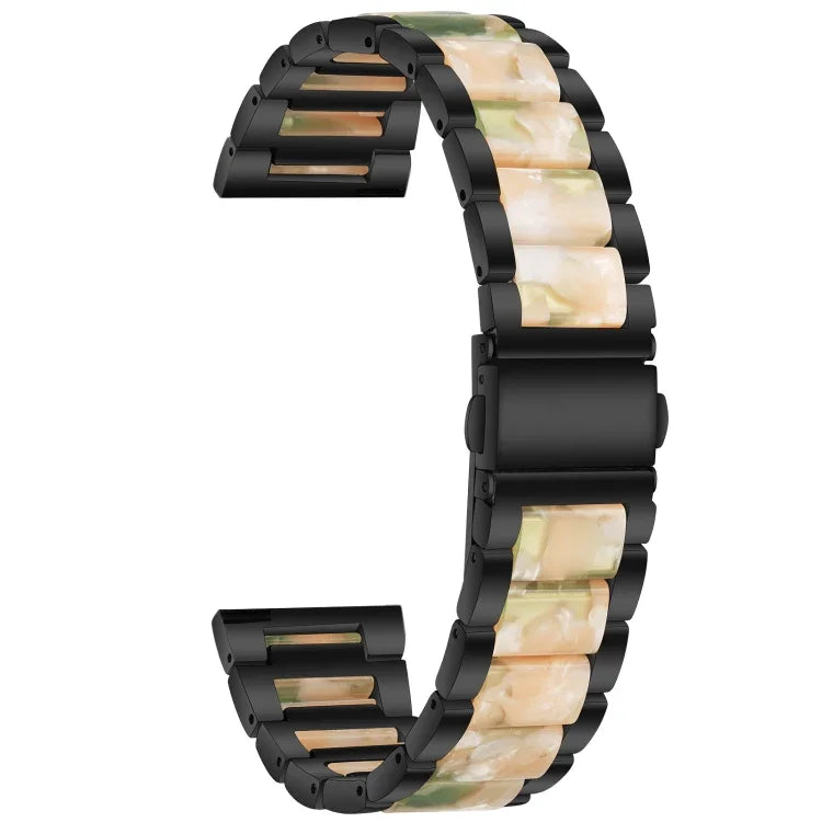 Dây đeo thay thế ba hạt thép + nhựa, Dùng cho đồng hồ thông minh Samsung 20mm, Dùng cho đồng hồ thông minh Samsung 22mm