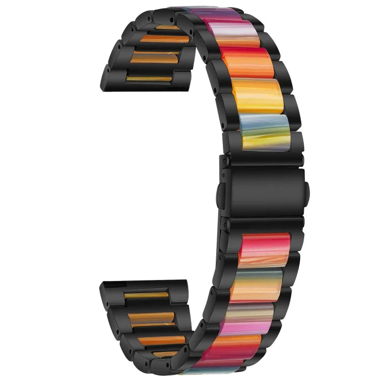 Dây đeo thay thế ba hạt thép + nhựa, Dùng cho đồng hồ thông minh Samsung 20mm, Dùng cho đồng hồ thông minh Samsung 22mm
