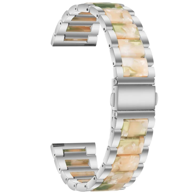 Dây đeo thay thế ba hạt thép + nhựa, Dùng cho đồng hồ thông minh Samsung 20mm, Dùng cho đồng hồ thông minh Samsung 22mm