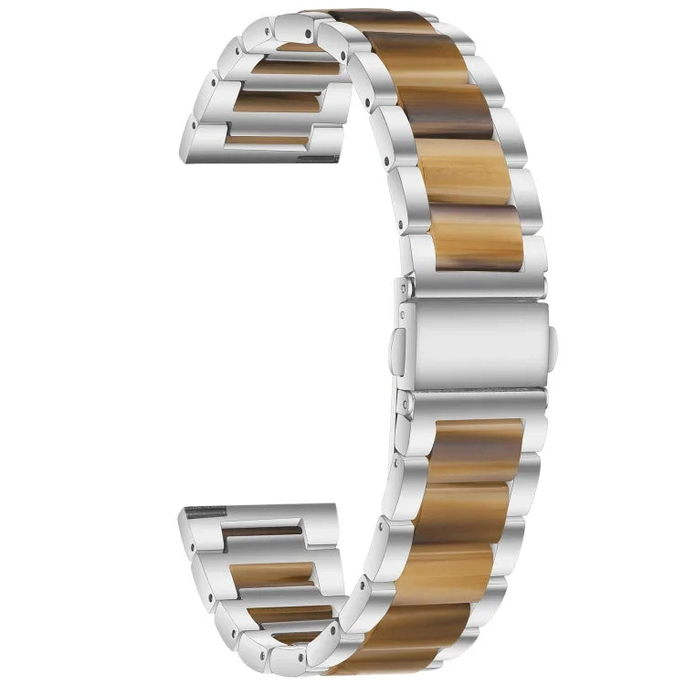 Dây đeo thay thế ba hạt thép + nhựa, Dùng cho đồng hồ thông minh Samsung 20mm, Dùng cho đồng hồ thông minh Samsung 22mm