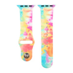Dây đồng hồ thay thế họa tiết sơn silicone cho Apple Watch Series, 7 41mm / 6 & SE & 5 & 4 40mm / 3 & 2 & 1 38mm, 7 45mm / 6 & SE & 5 & 4 44mm / 3 & 2 & 1 42mm