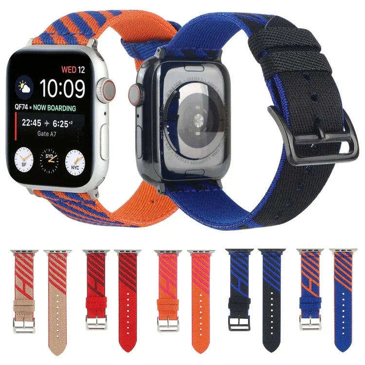 Dây đồng hồ thay thế vòng đơn nylon cho Apple Watch Series, 7 41mm / 6 & SE & 5 & 4 40mm / 3 & 2 & 1 38mm, 7 45mm / 6 & SE & 5 & 4 44mm / 3 & 2 & 1 42mm