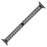 Dây đồng hồ thay thế hợp kim nhôm kim cương ba hạt 14mm cho Apple Watch Series, 7 41mm / 6 & SE & 5 & 4 40mm / 3 & 2 & 1 38mm, 7 45mm / 6 & SE & 5 & 4 44mm / 3 & 2 & 1 42mm