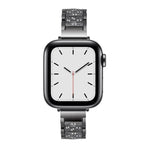 Dây đồng hồ thay thế hợp kim nhôm kim cương ba hạt 14mm cho Apple Watch Series, 7 41mm / 6 & SE & 5 & 4 40mm / 3 & 2 & 1 38mm, 7 45mm / 6 & SE & 5 & 4 44mm / 3 & 2 & 1 42mm