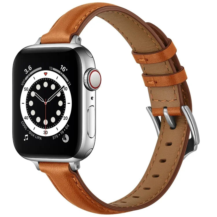 Dây đồng hồ thay thế da phong cách doanh nhân cho Apple Watch Series, 7 41mm / 6 & SE & 5 & 4 40mm / 3 & 2 & 1 38mm, 7 45mm / 6 & SE & 5 & 4 44mm / 3 & 2 & 1 42mm