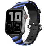 Dây đồng hồ thay thế silicone xoắn hai màu cho Apple Watch Series, 7 41mm / 6 & SE & 5 & 4 40mm / 3 & 2 & 1 38mm, 7 45mm / 6 & SE & 5 & 4 44mm / 3 & 2 & 1 42mm