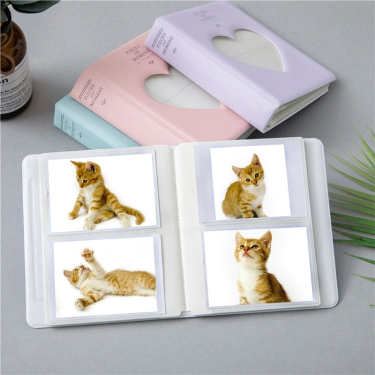 Hollow Heart 64 Pockets Photo Book Album Name Card Holder for Fujifilm Instax Mini 8 /7s /70 /25 /50s /90, Hollow Heart 64 Pockets Sky Blue, Hollow Heart 64 Pockets Light Mint, Hollow Heart 64 Pockets Pink, Hollow Heart 64 Pockets Light Purple