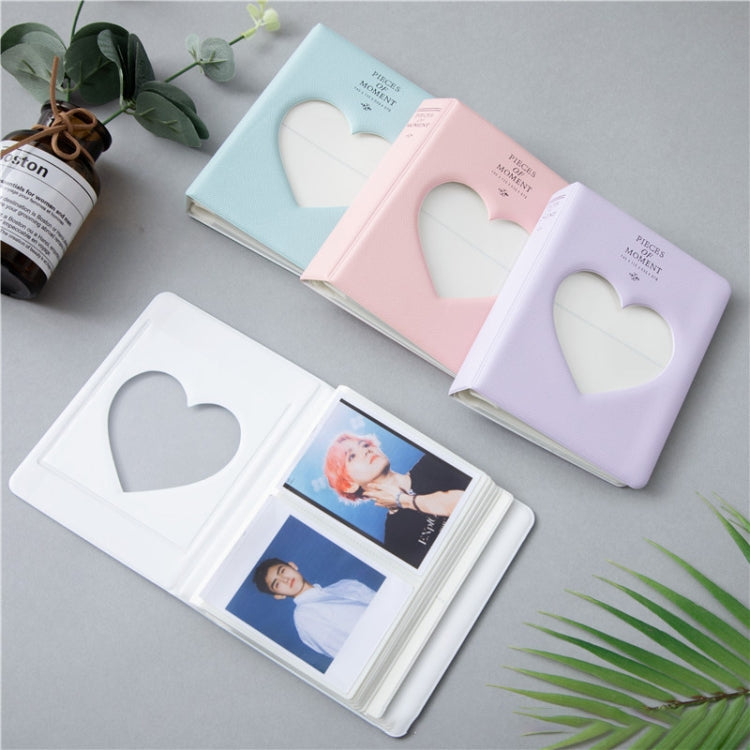 Hollow Heart 64 Pockets Photo Book Album Name Card Holder for Fujifilm Instax Mini 8 /7s /70 /25 /50s /90, Hollow Heart 64 Pockets Sky Blue, Hollow Heart 64 Pockets Light Mint, Hollow Heart 64 Pockets Pink, Hollow Heart 64 Pockets Light Purple