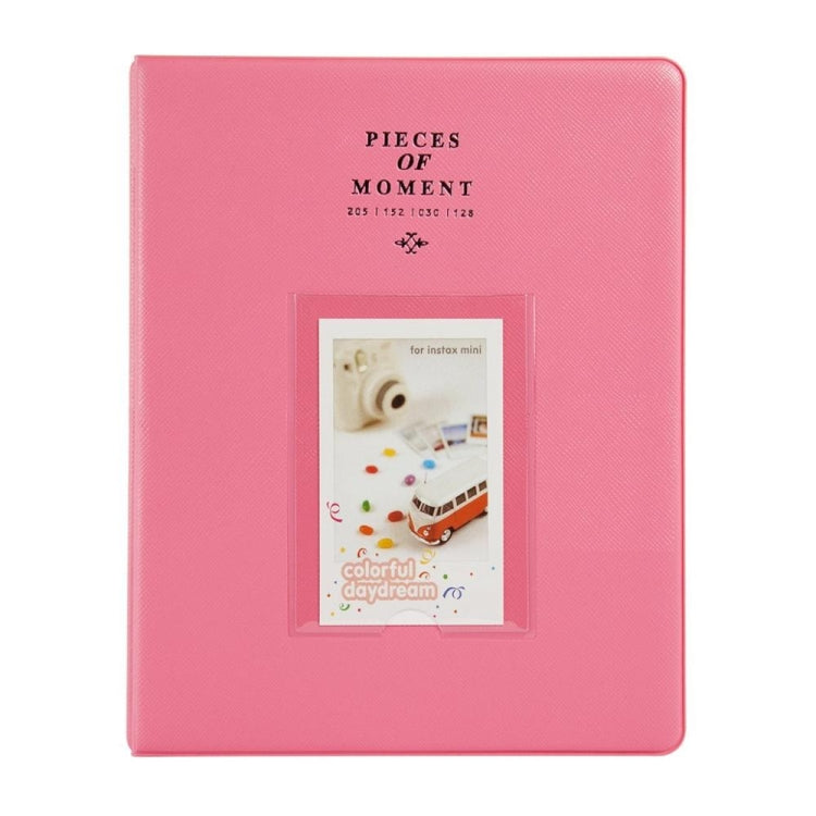 Album ảnh 128 ngăn đựng thẻ tên cho Fujifilm Instax Mini 8 /7s /70 /25 /50s /90, màu đào, màu xám trắng, hồng, be, cam, xanh bạc hà nhạt