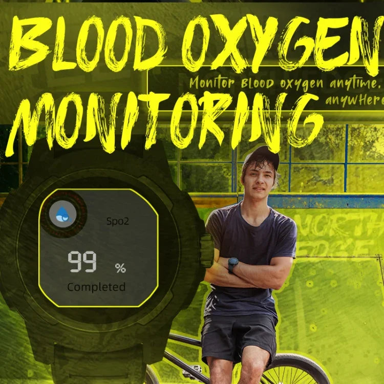 Đồng hồ thông minh thể thao ngoài trời NORTH EDGE Mars 2 màn hình cảm ứng đầy đủ 1.4 inch Bluetooth, hỗ trợ đo nhịp tim / giấc ngủ / huyết áp / oxy trong máu & điều khiển camera từ xa & 7 chế độ thể thao